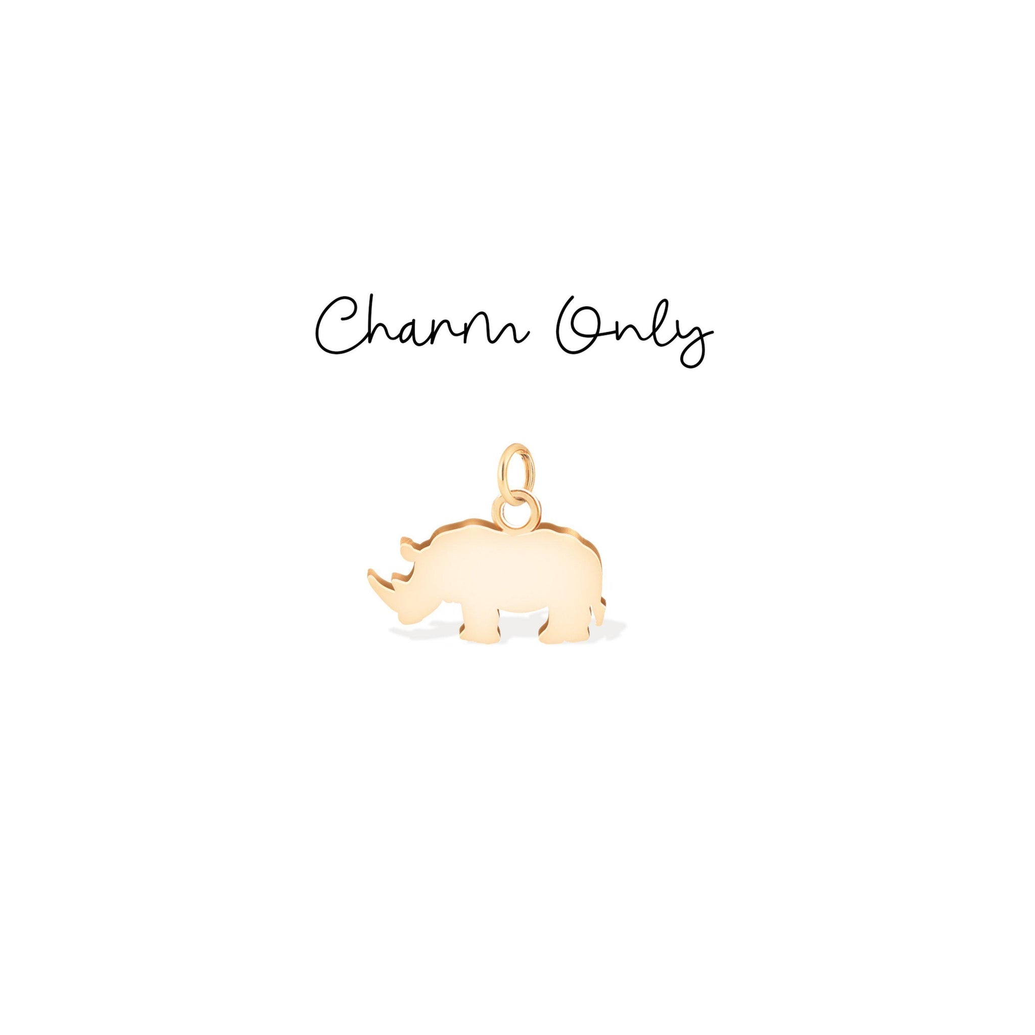 Rhinoceros Pendant Necklace