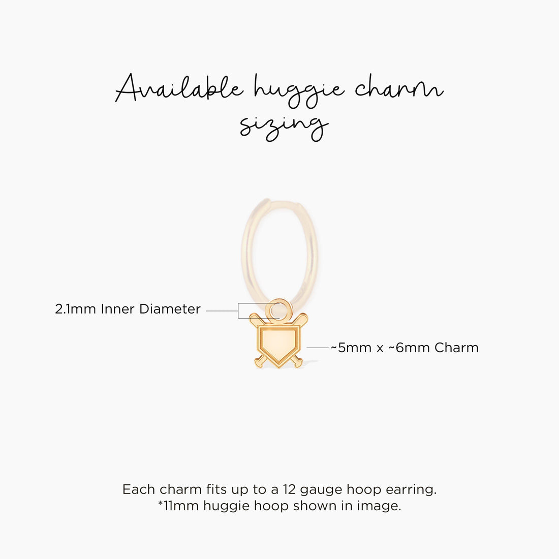 Baseball Shield Charm