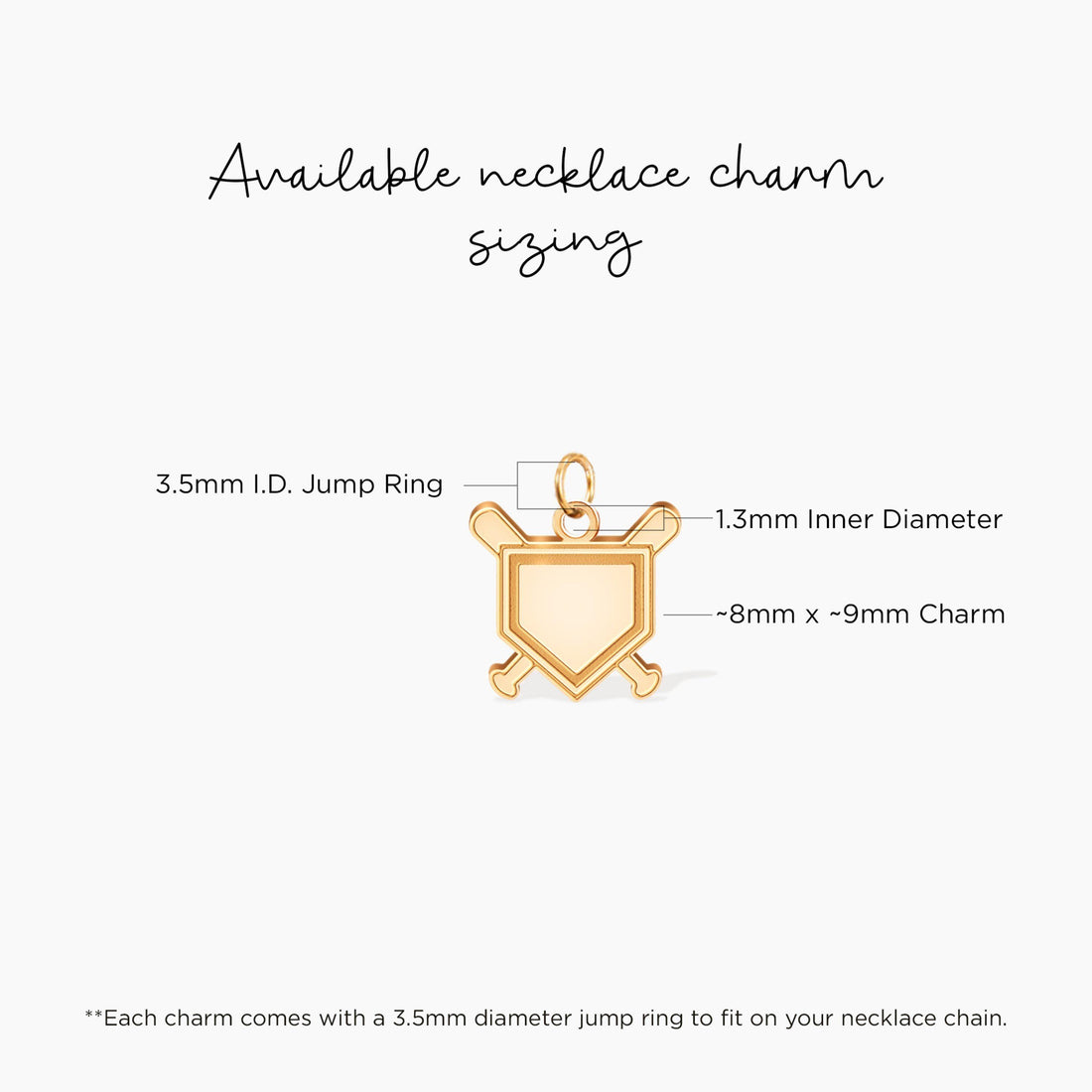 Baseball Shield Charm