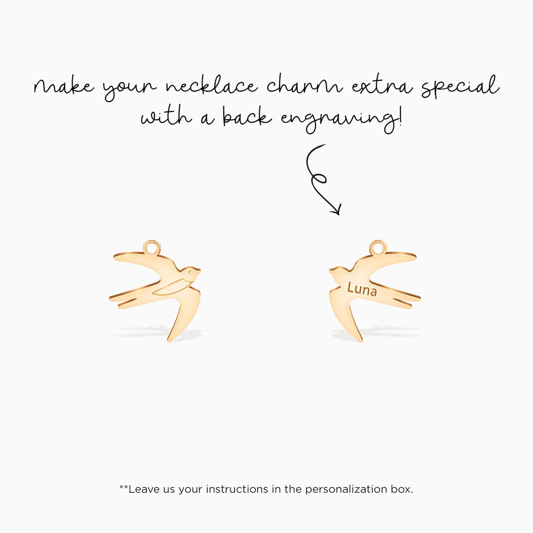 Flying Swallow Charm Stud Earrings