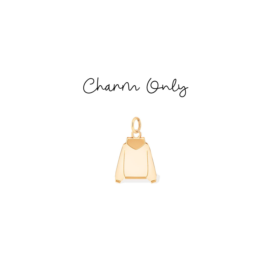 Back Facing Hoodie Charm Pendant