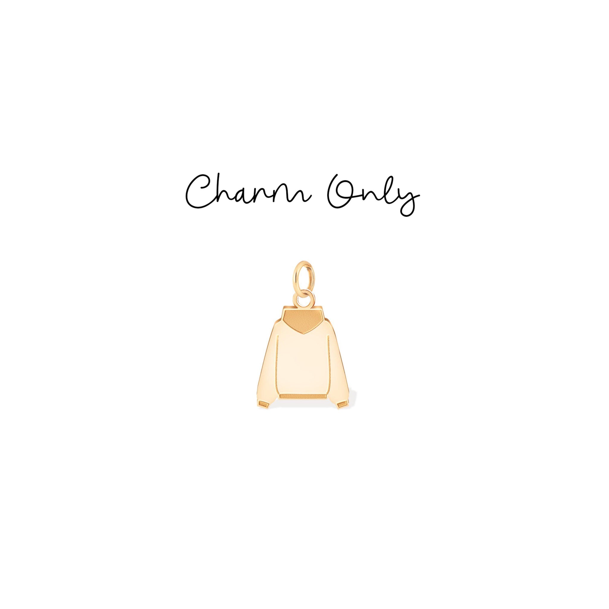Back Facing Hoodie Charm