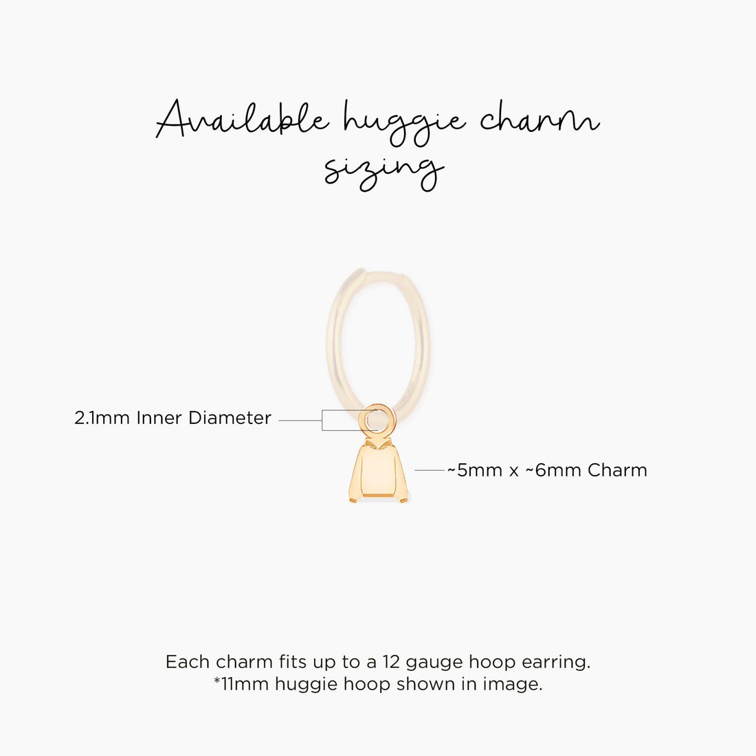 Front Facing Hoodie Charm Pendant