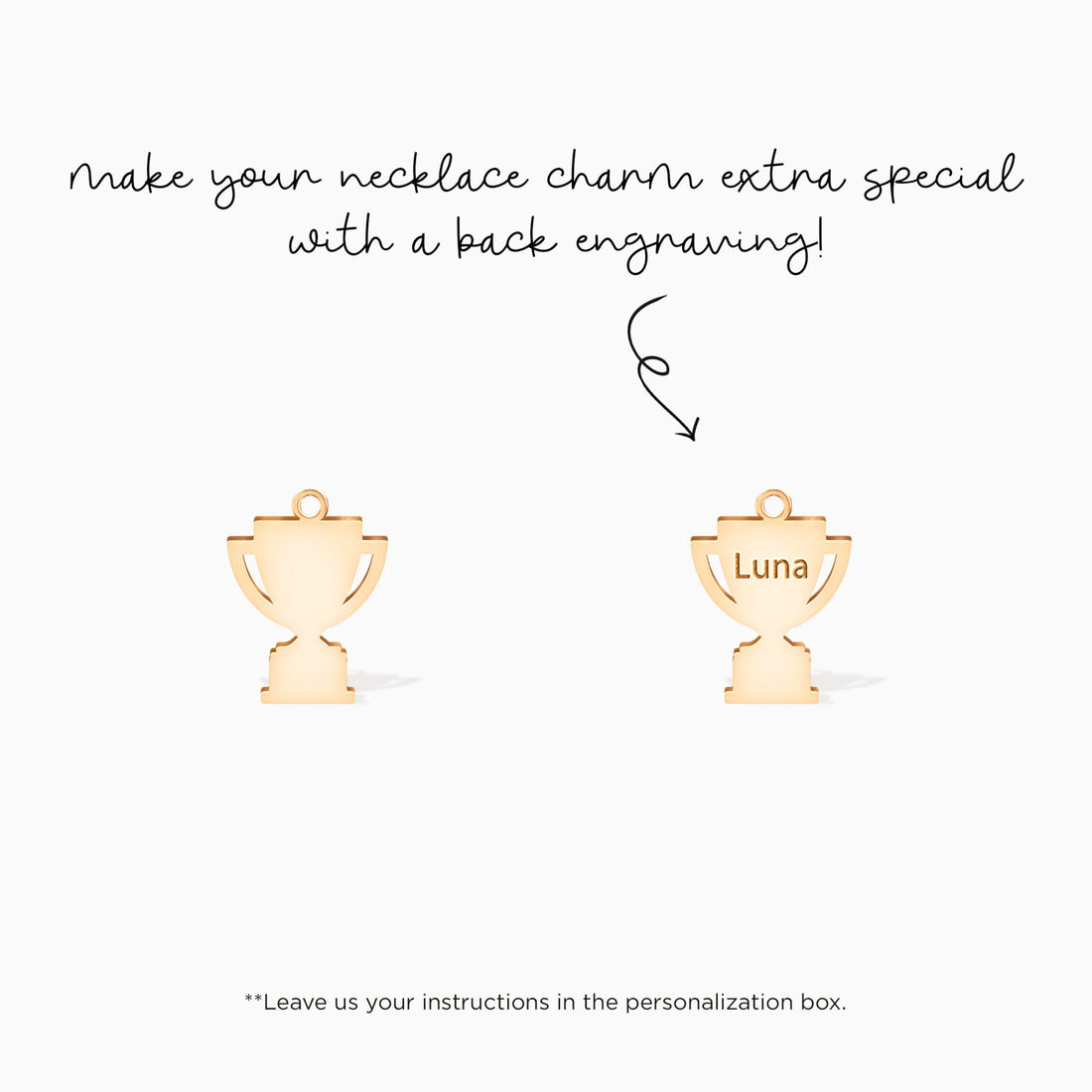 Champion Trophy Charm Pendant