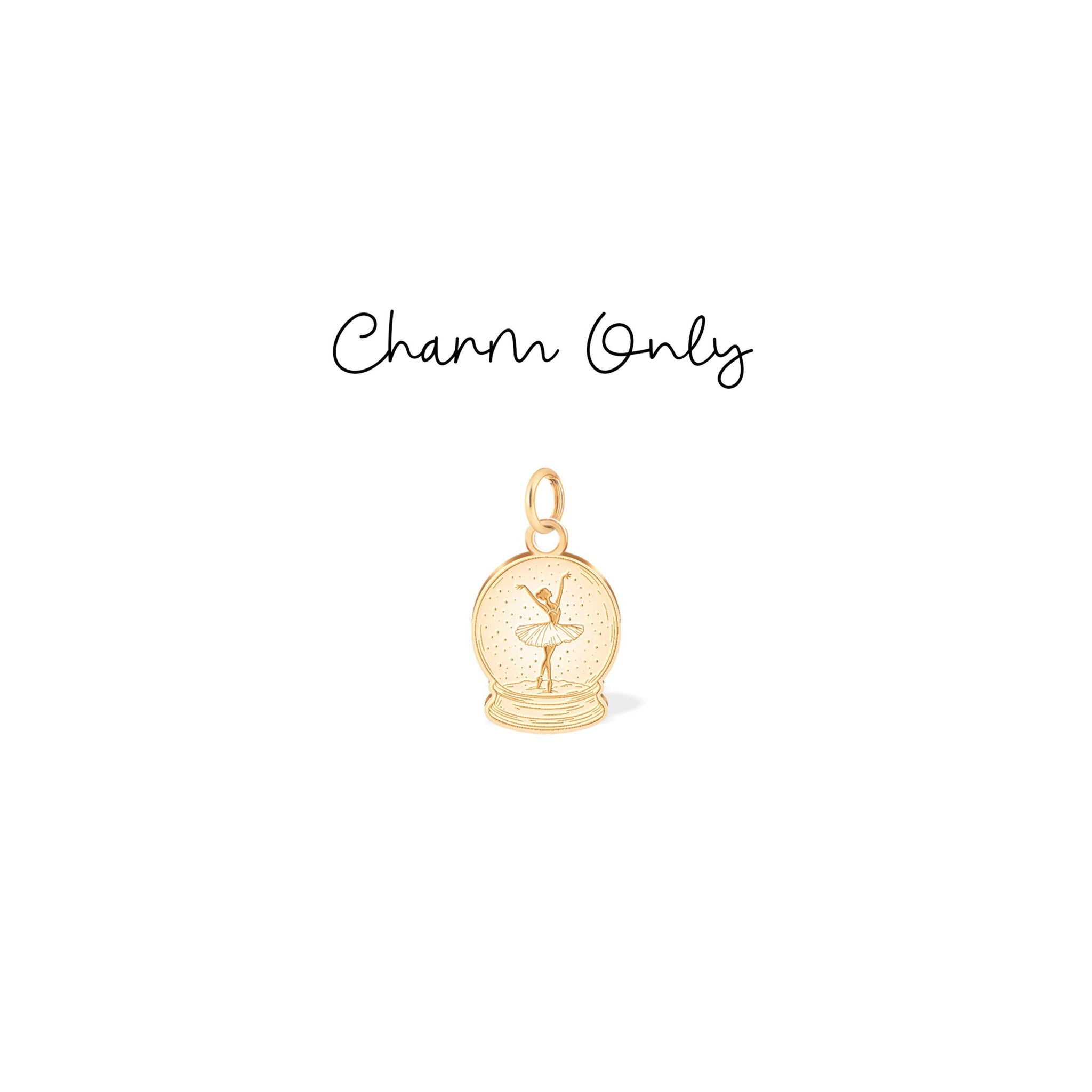 Ballerina Snow Globe Charm