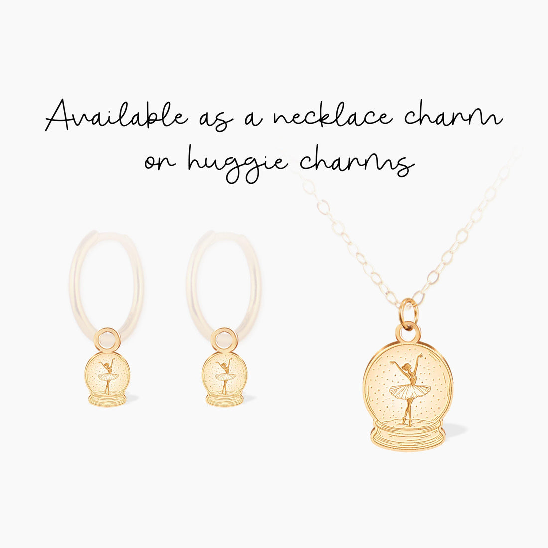 Ballerina Snow Globe Charm
