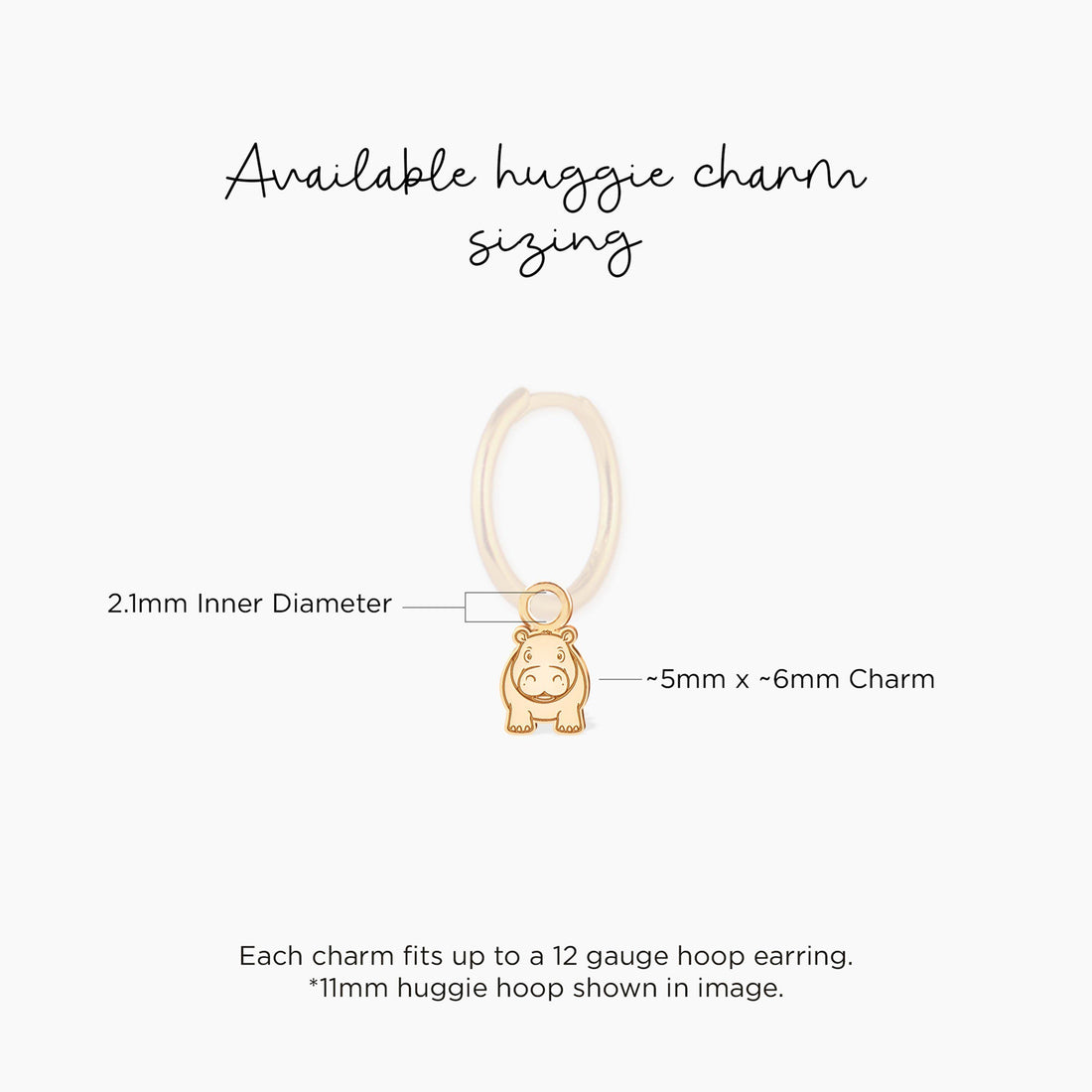 Cute Hippopotamus Charm