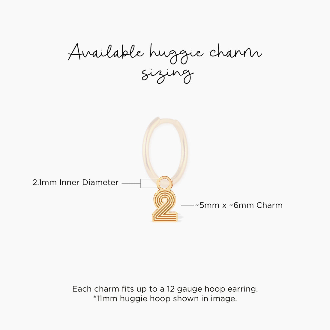 Striped Monogram Initial Charm Pendant