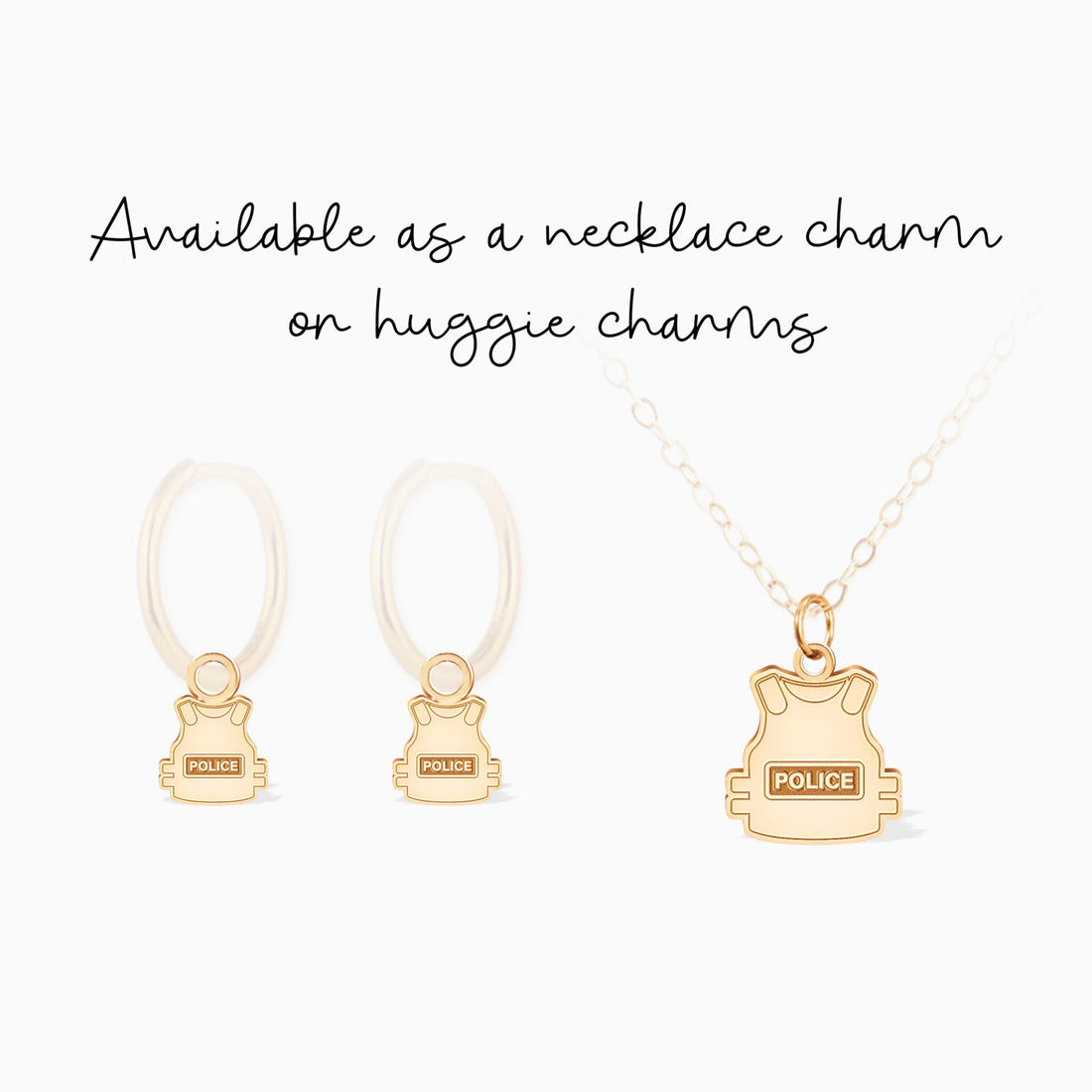 Police Vest Charm Pendant