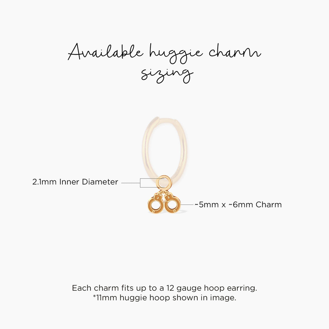 Police Handcuffs Charm Pendant