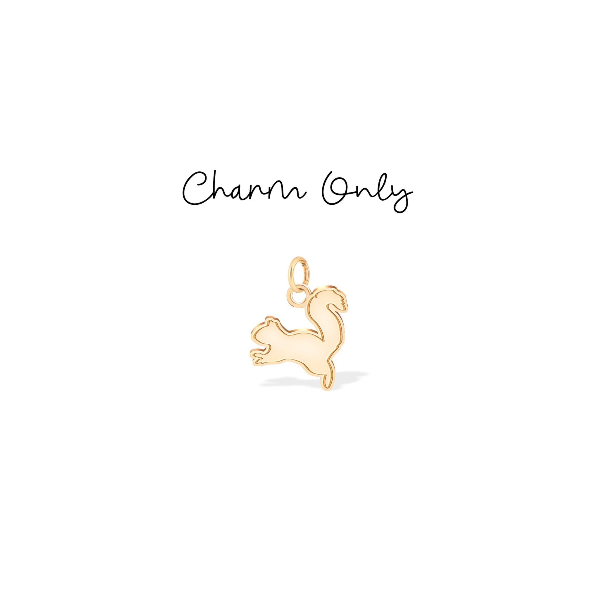 Leaping Squirrel Pendant Necklace