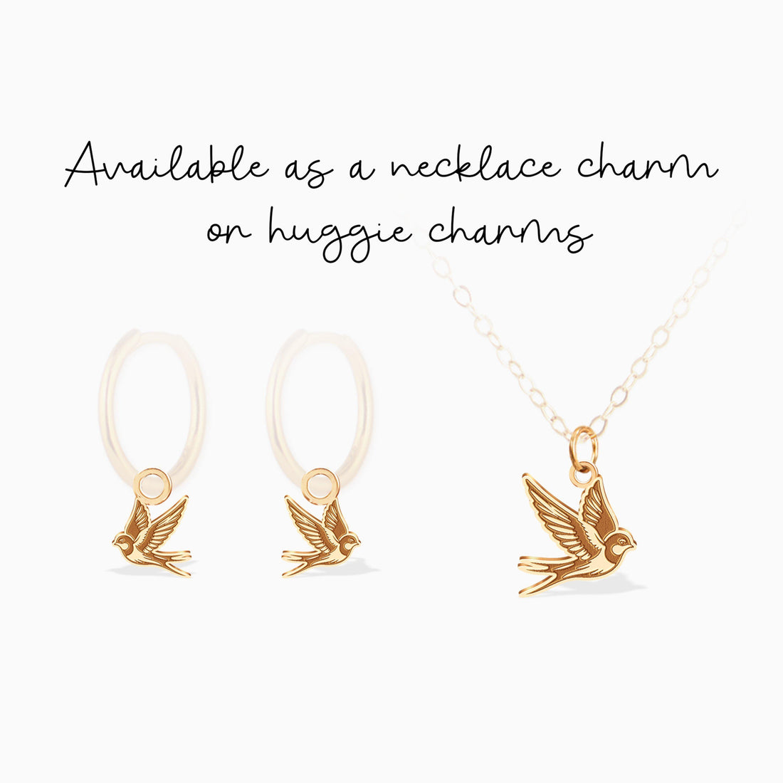 Flying Swallow Pendant Necklace