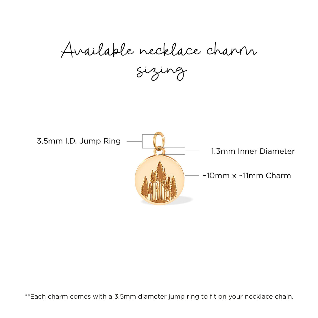Evergreen Forest Trees Pendant Necklace