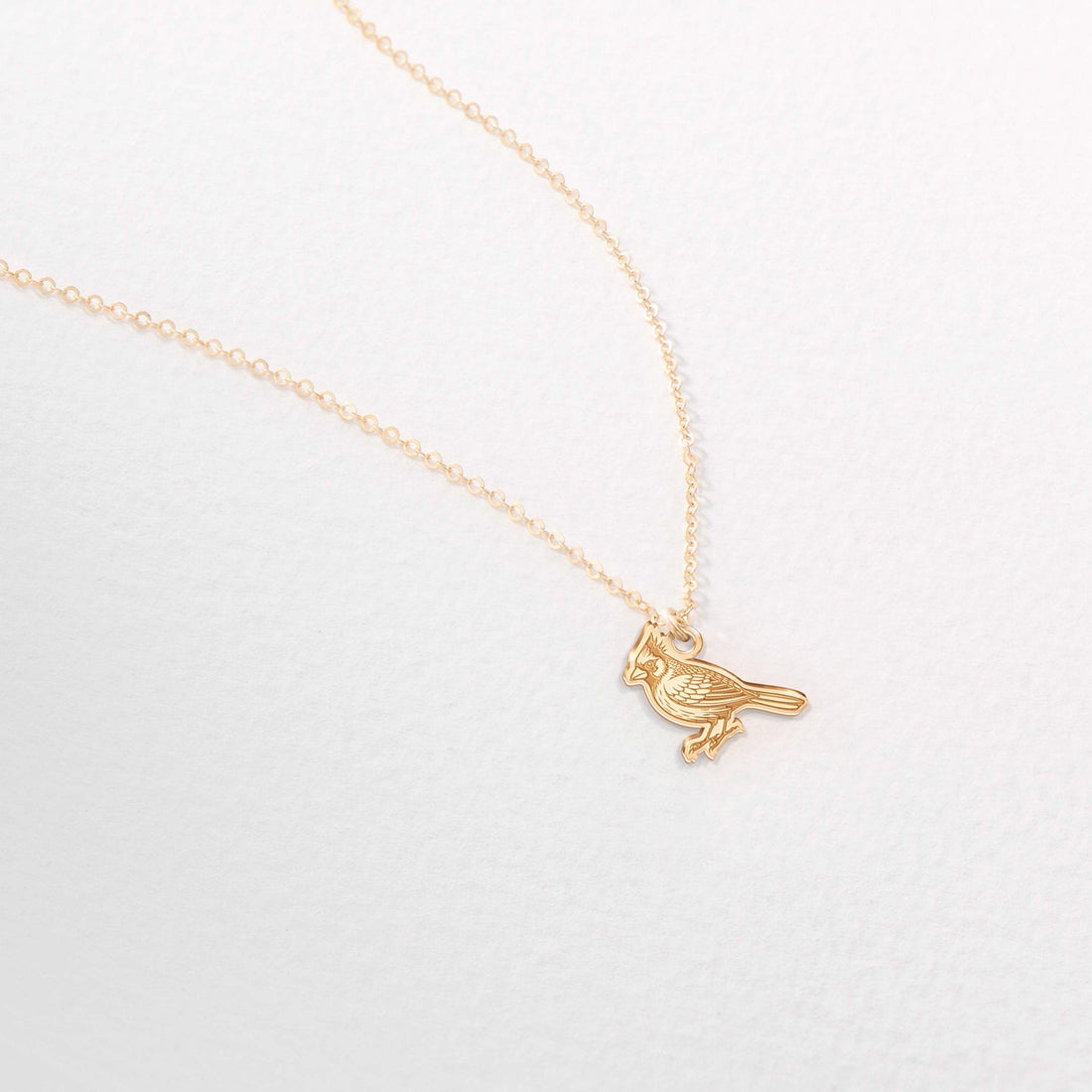 Cardinal Bird Pendant Necklace