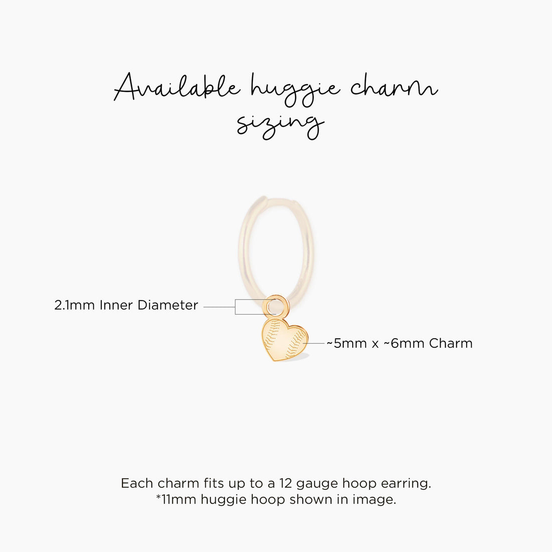 Baseball Heart Charm