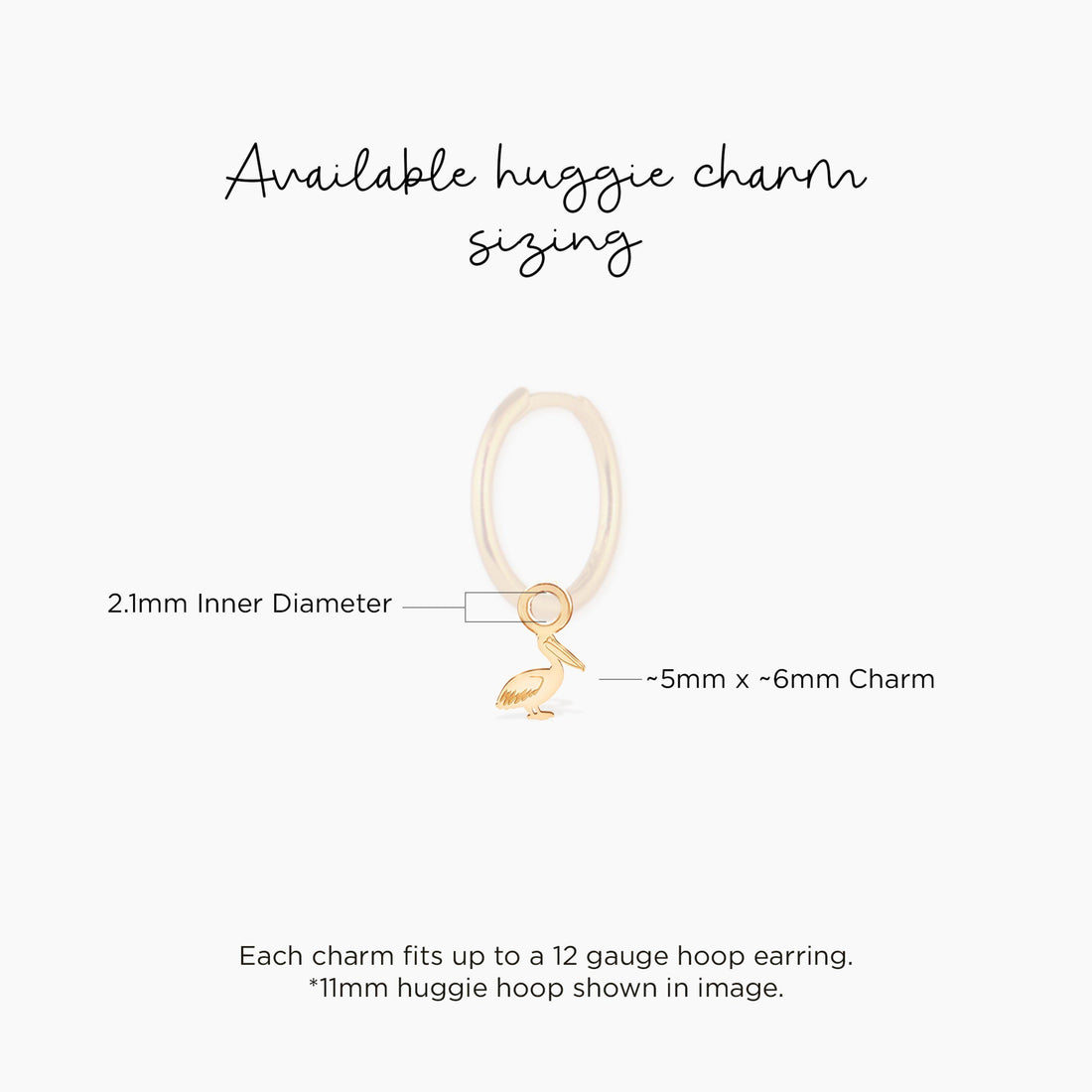 Heron Bird Charm Pendant