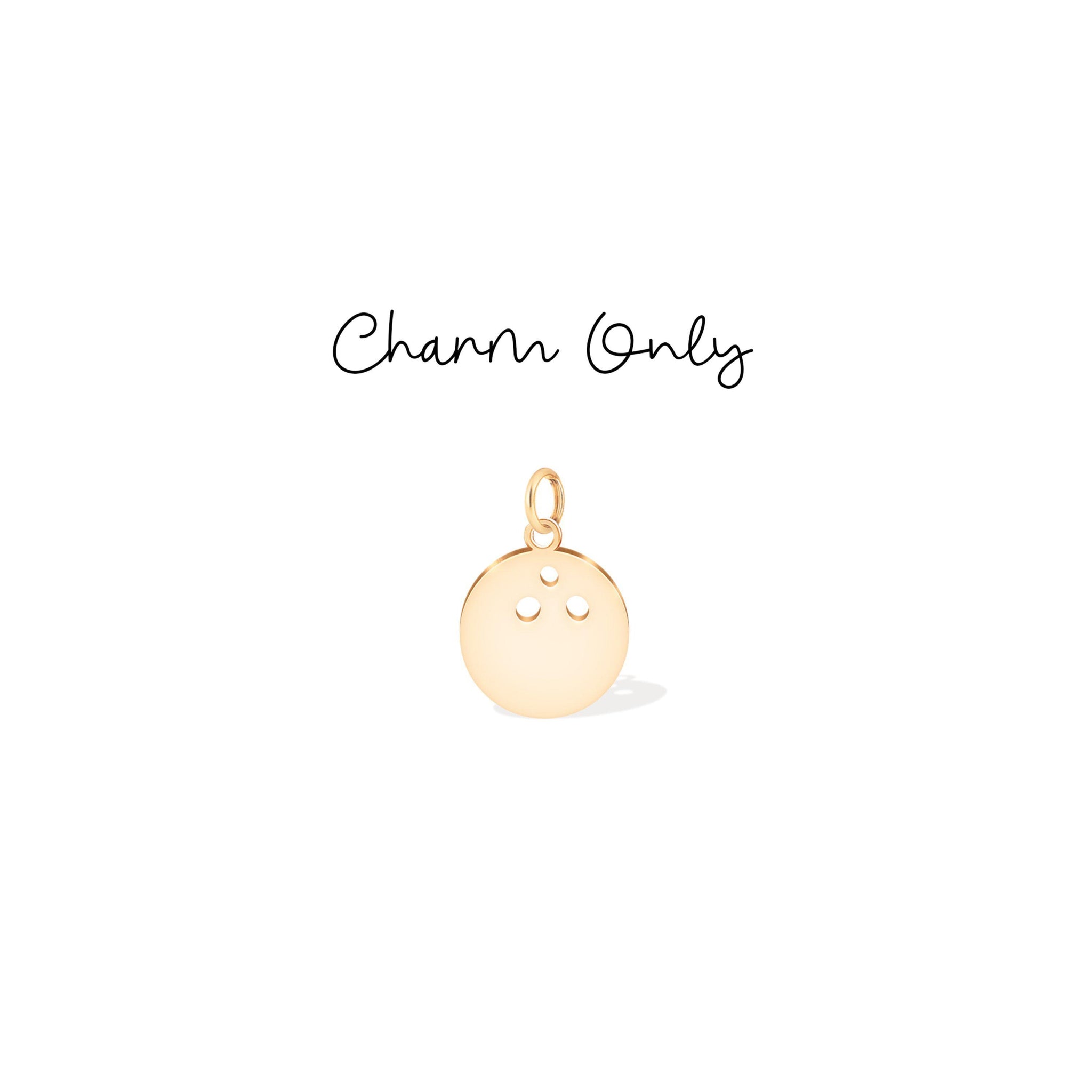 Bowling Pin Sports Charm Earrings