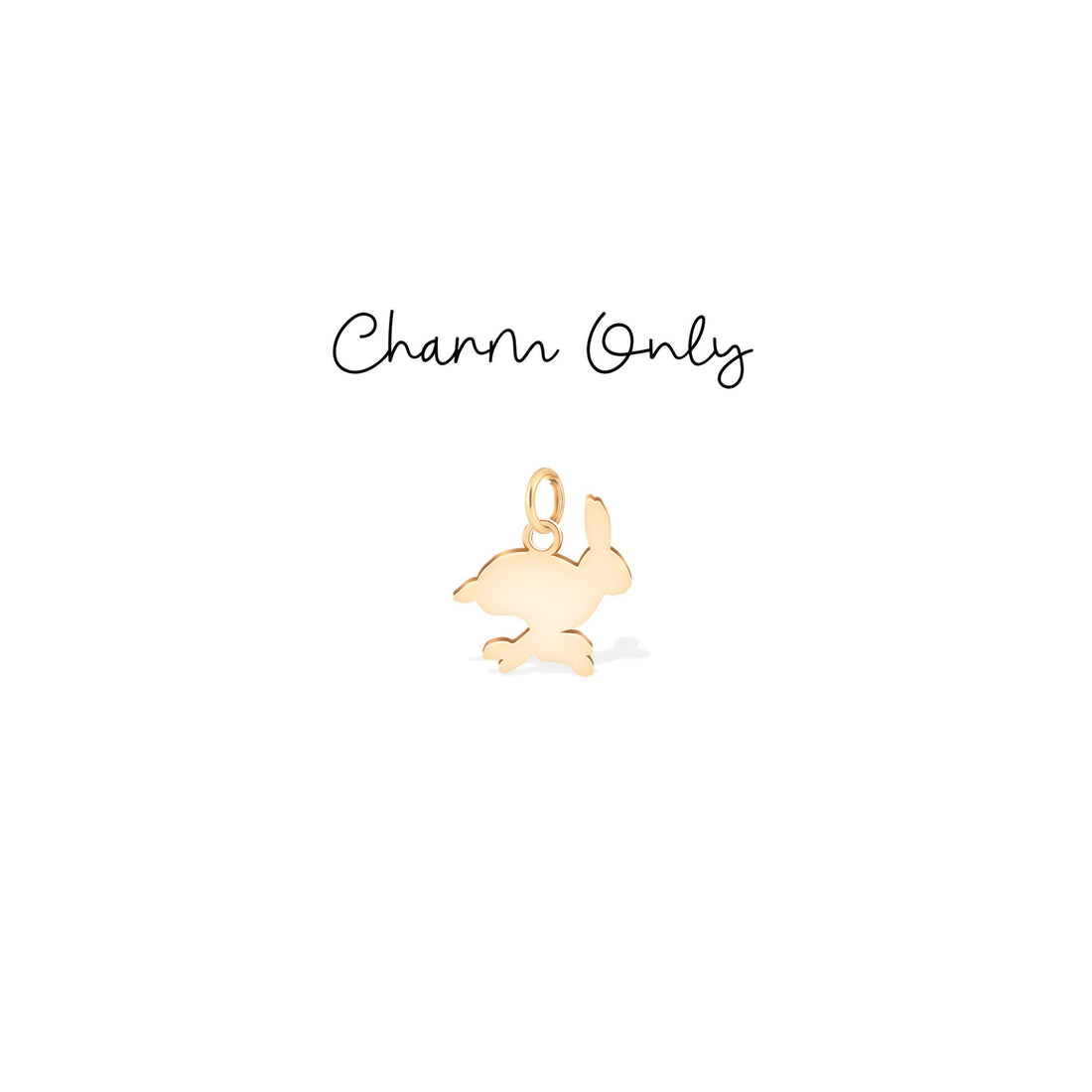 Leaping Bunny Hare Pendant Necklace