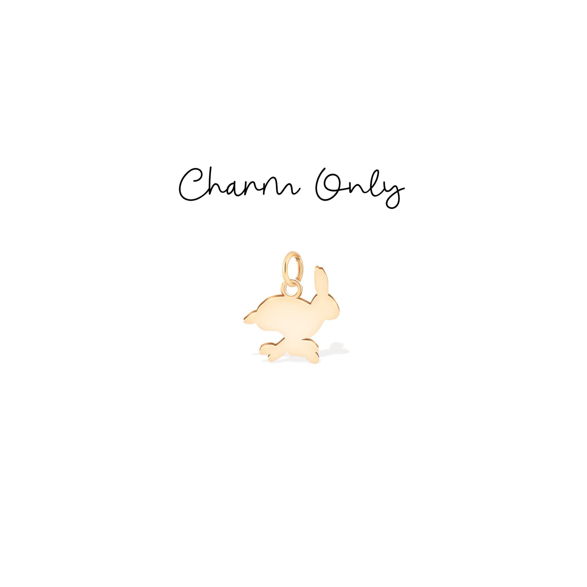 Leaping Bunny Hare Pendant Necklace