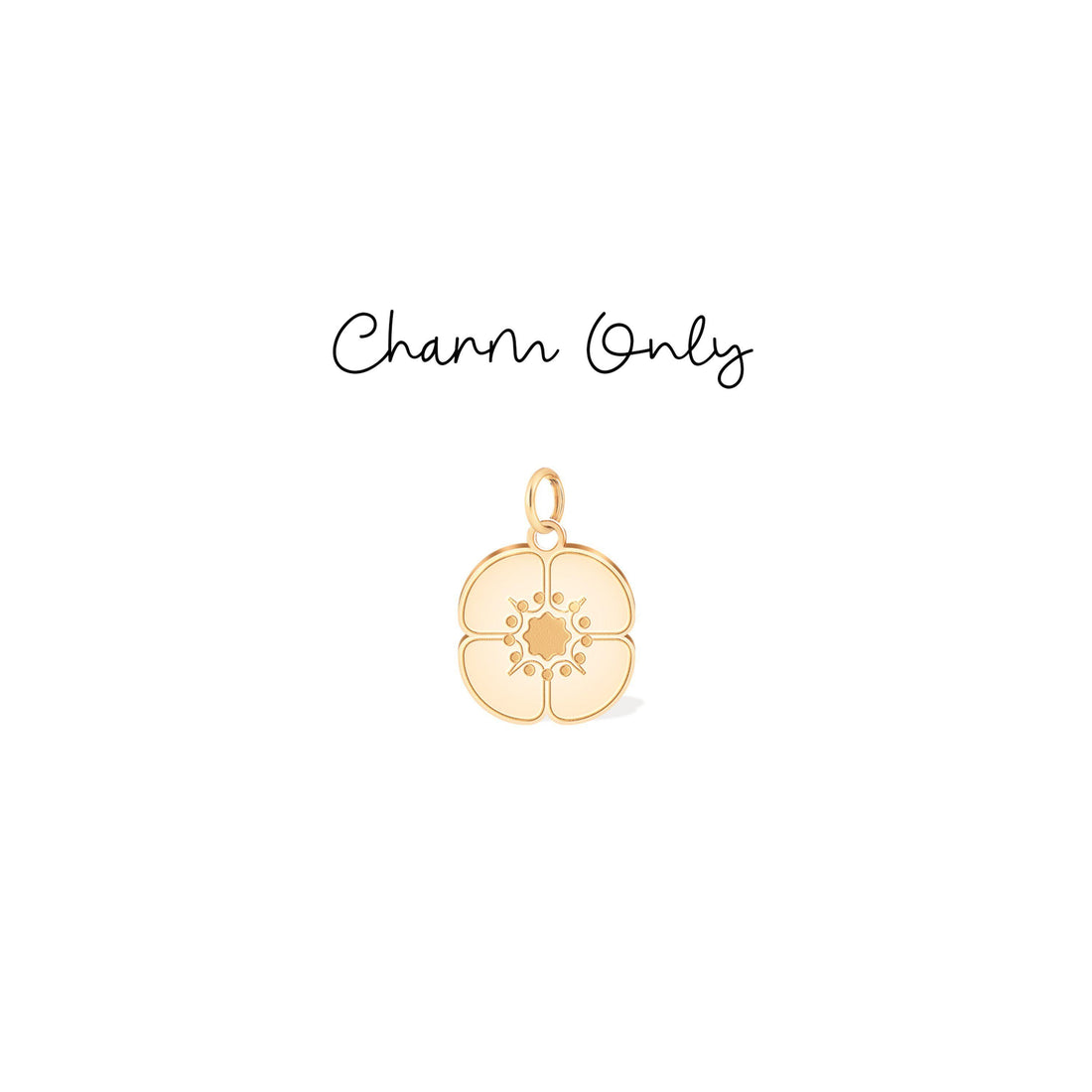Gold Wildflower Charm