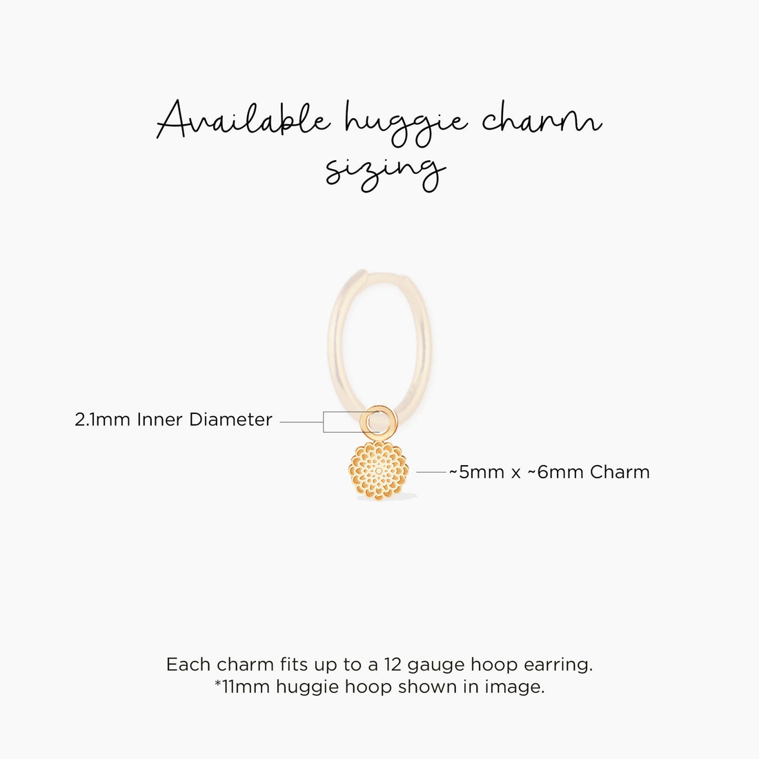 Floral Rosette Charm Pendant