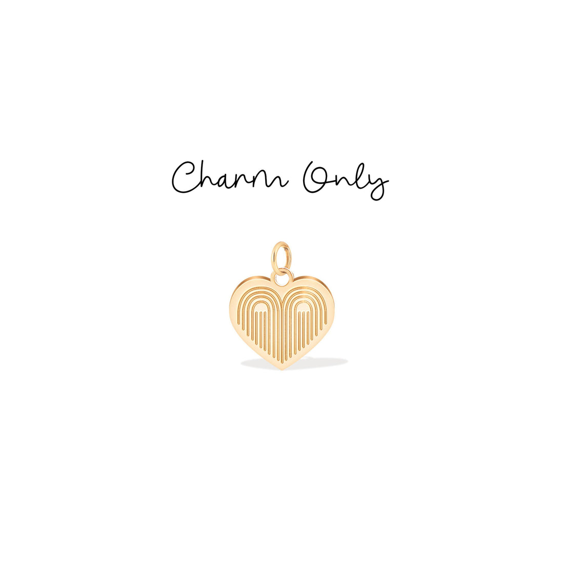 Rainbow Heart Charm Pendant