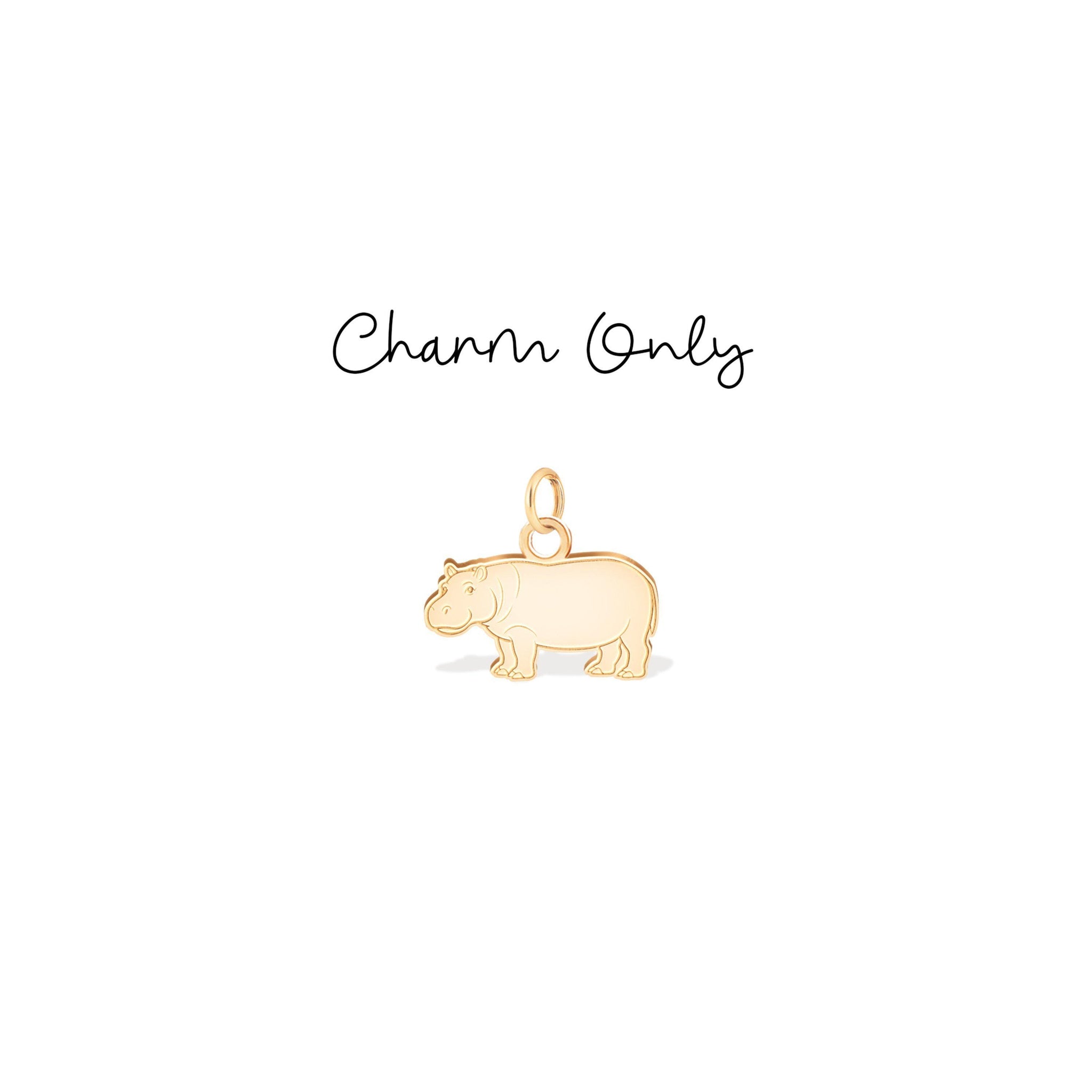 Hippopotamus Animal Pendant Necklace