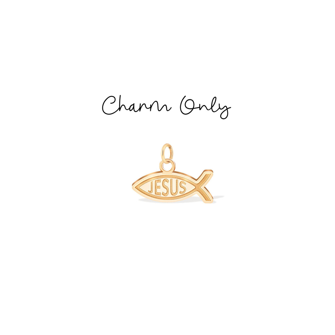 Ichthys Jesus Fish Pendant Necklace
