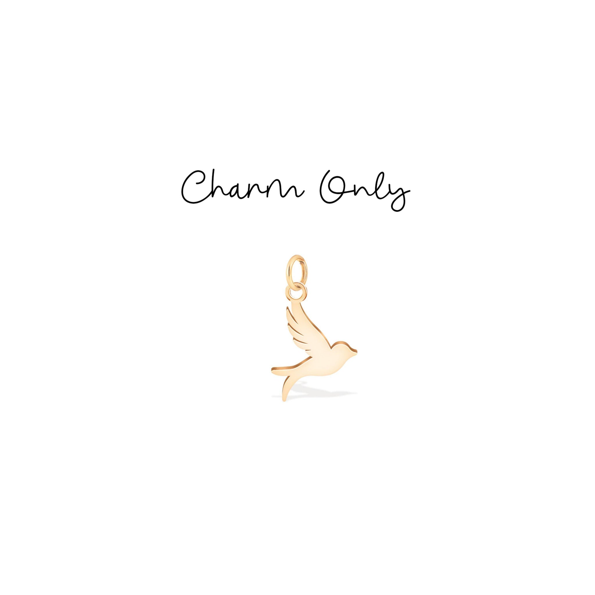Flying Swallow Charm Stud Earrings