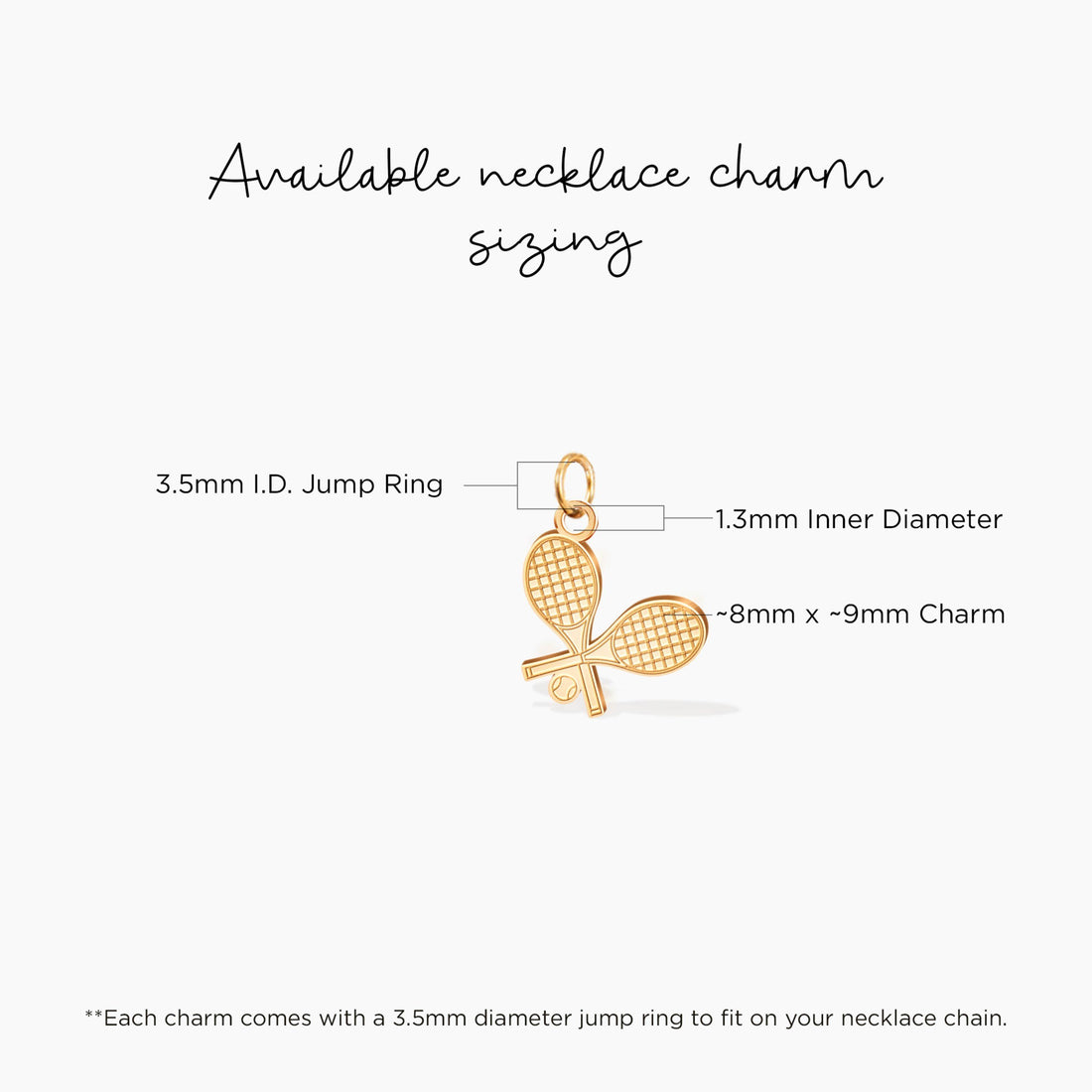 Tennis Racket Pendant Necklace