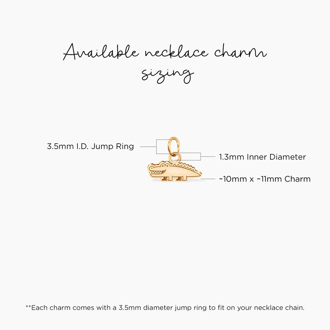Alligator Charm Pendant