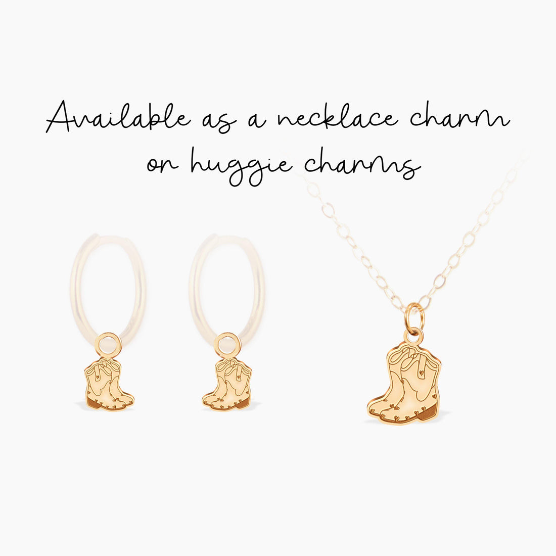 Cowgirl Heart Western Boot Charm Pendant
