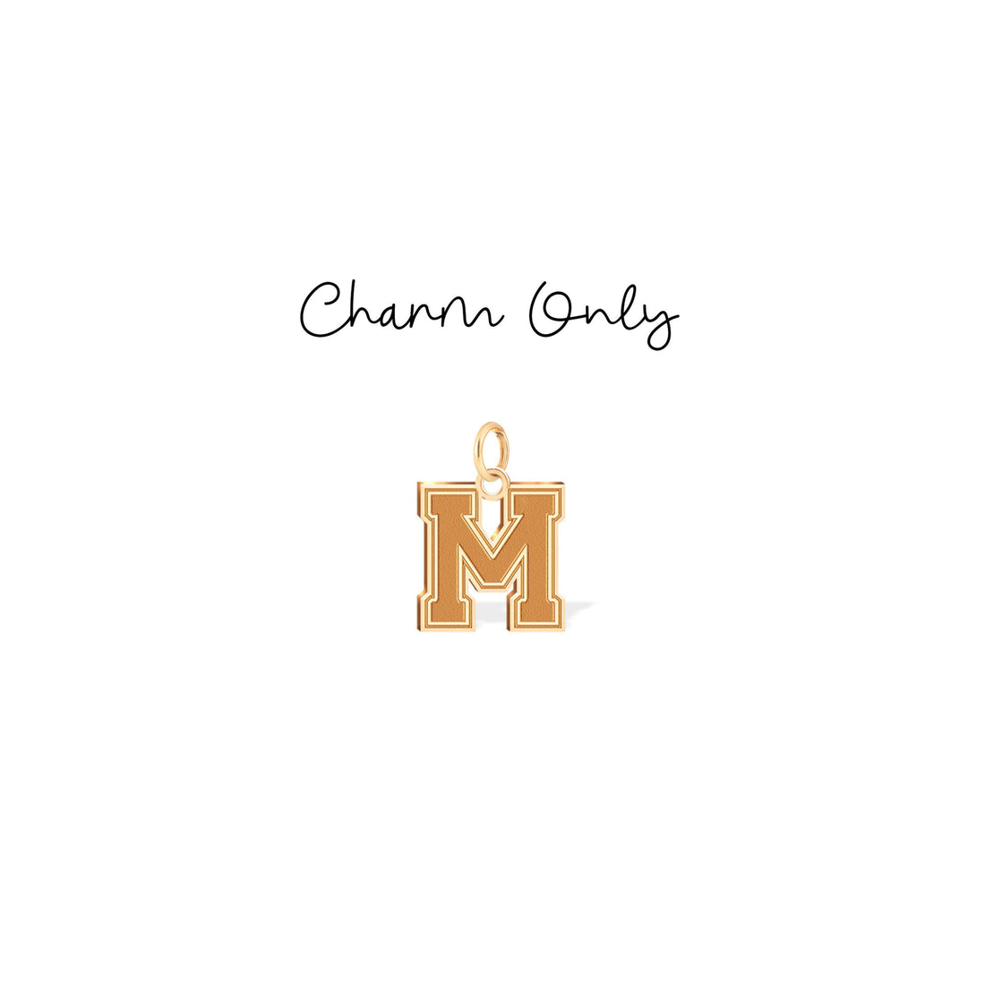 Sporty Jersey Letter Number Charm Pendant