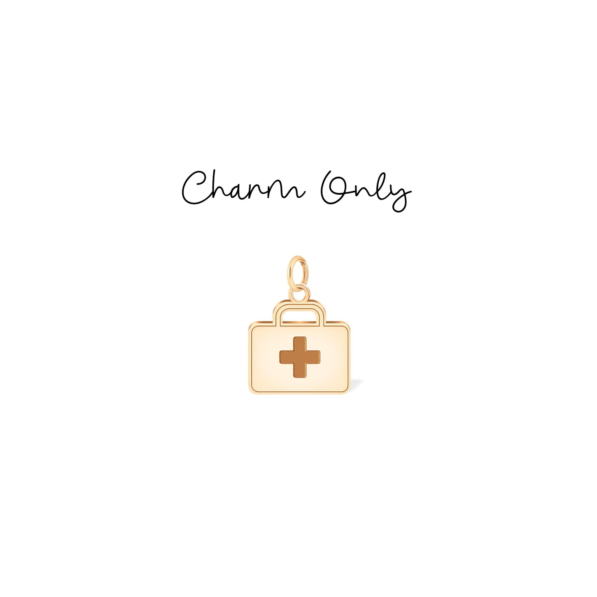 Red Cross Medical Box Charm Pendant