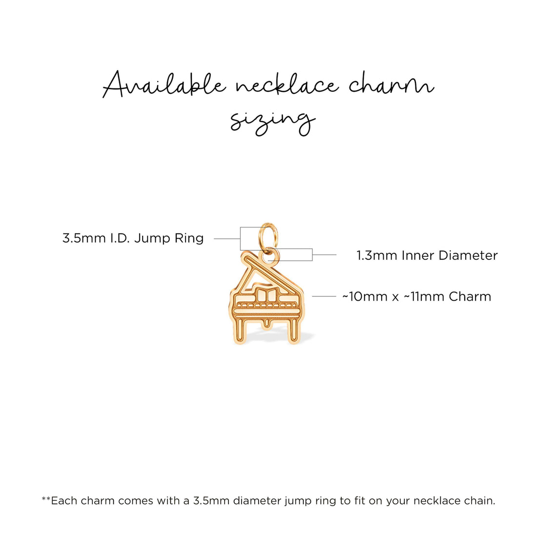 Piano Lover Charm Pendant