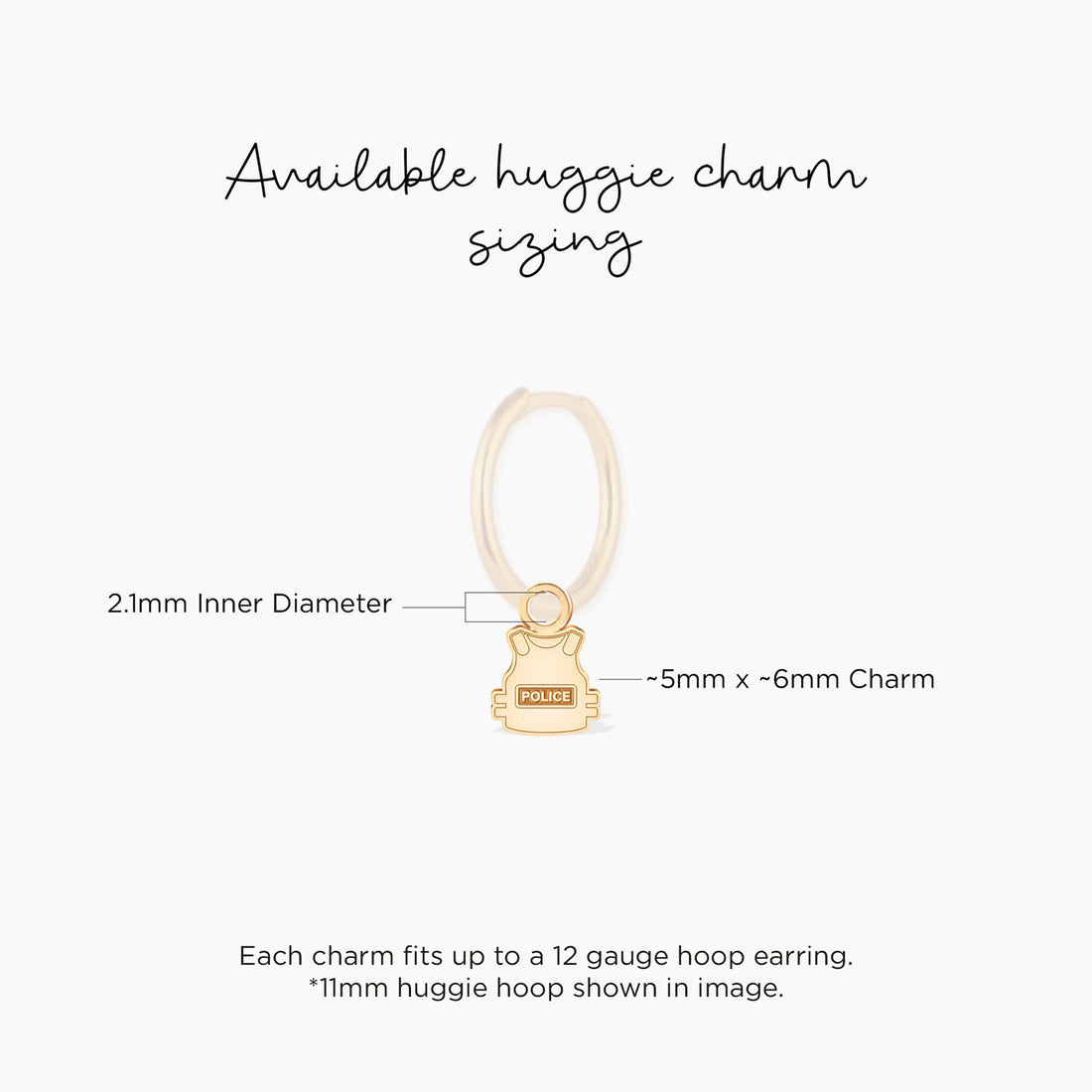 Police Vest Charm Pendant