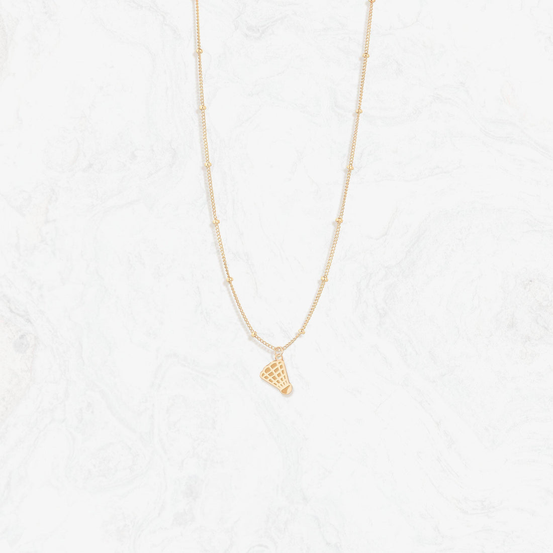 Badminton Shuttlecock Beady Necklace