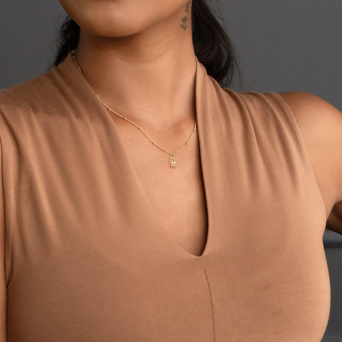 Ballet Pointe Shoes Pendant Beady Necklace