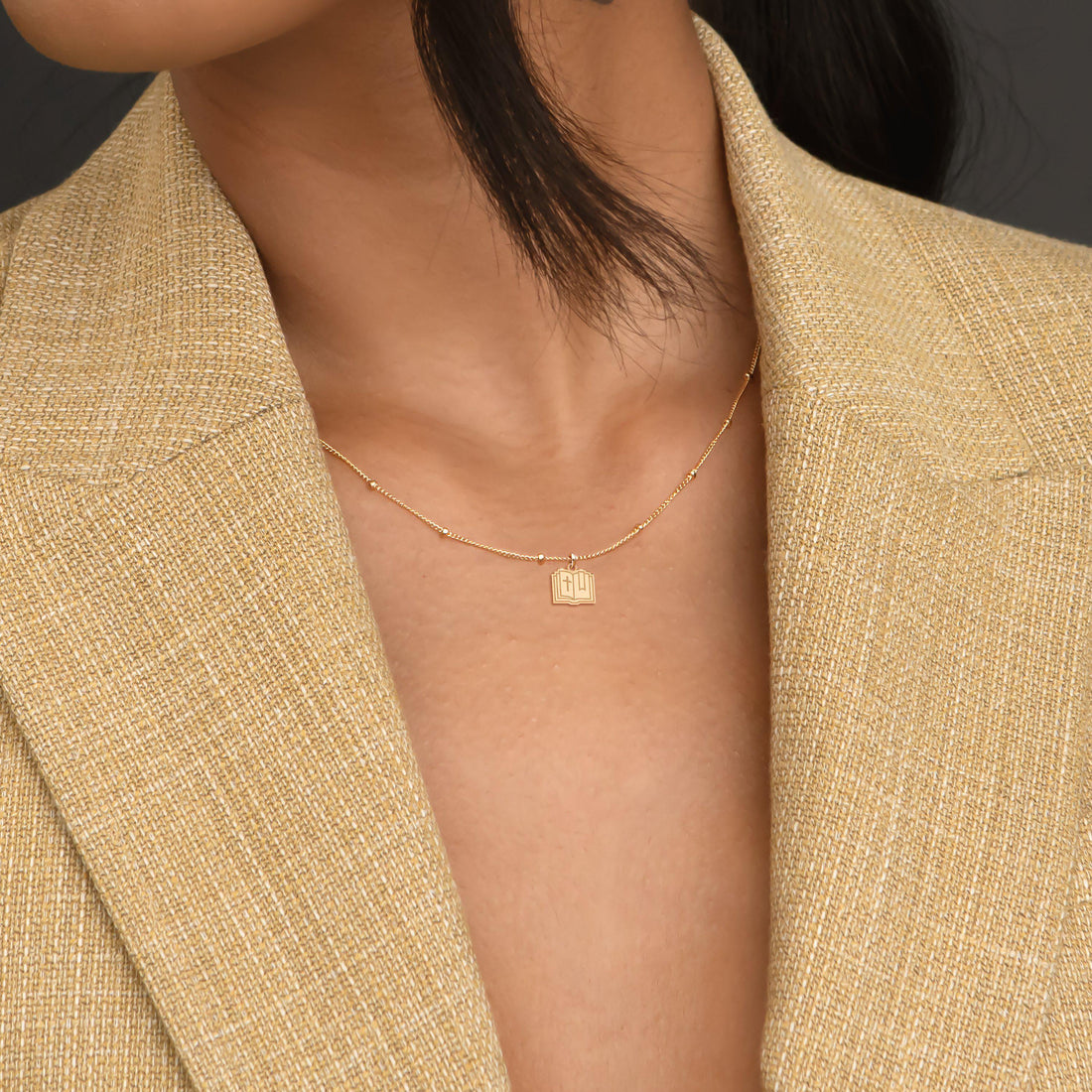 Bible Pendant Beady Necklace