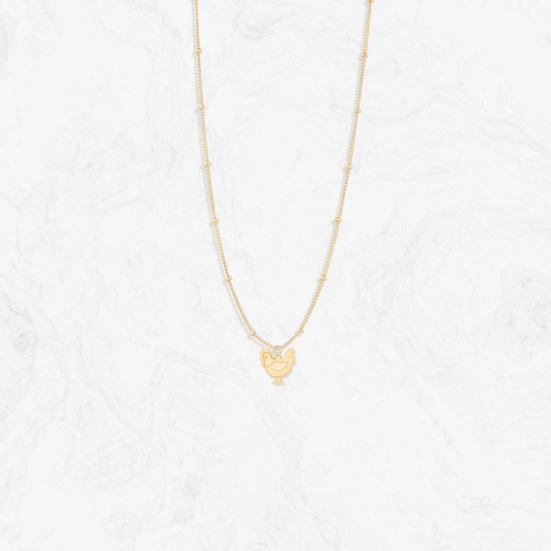 Chicken Charm Pendant Necklace