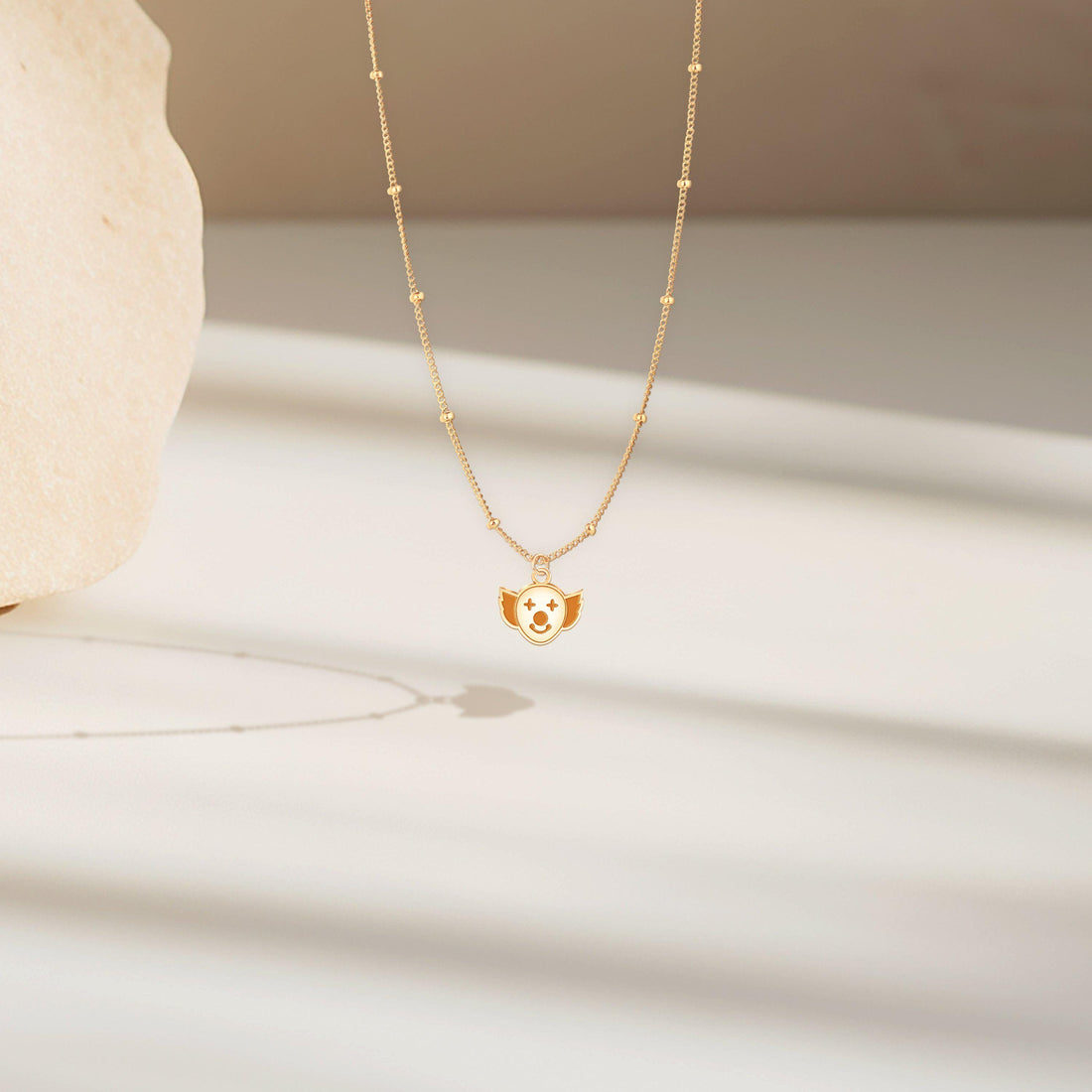 Clown Head Charm Beady Necklace