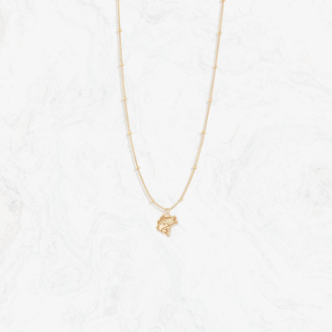 Leaping Fish Charm Necklace