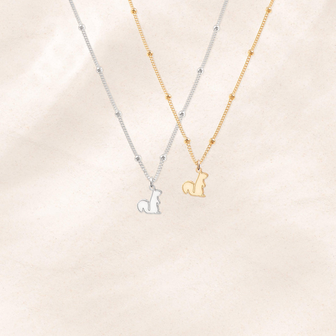 Squirrel Critter Charm Necklace