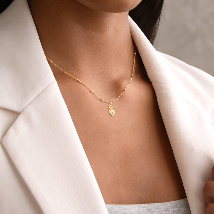Mother Mary Charm Necklace