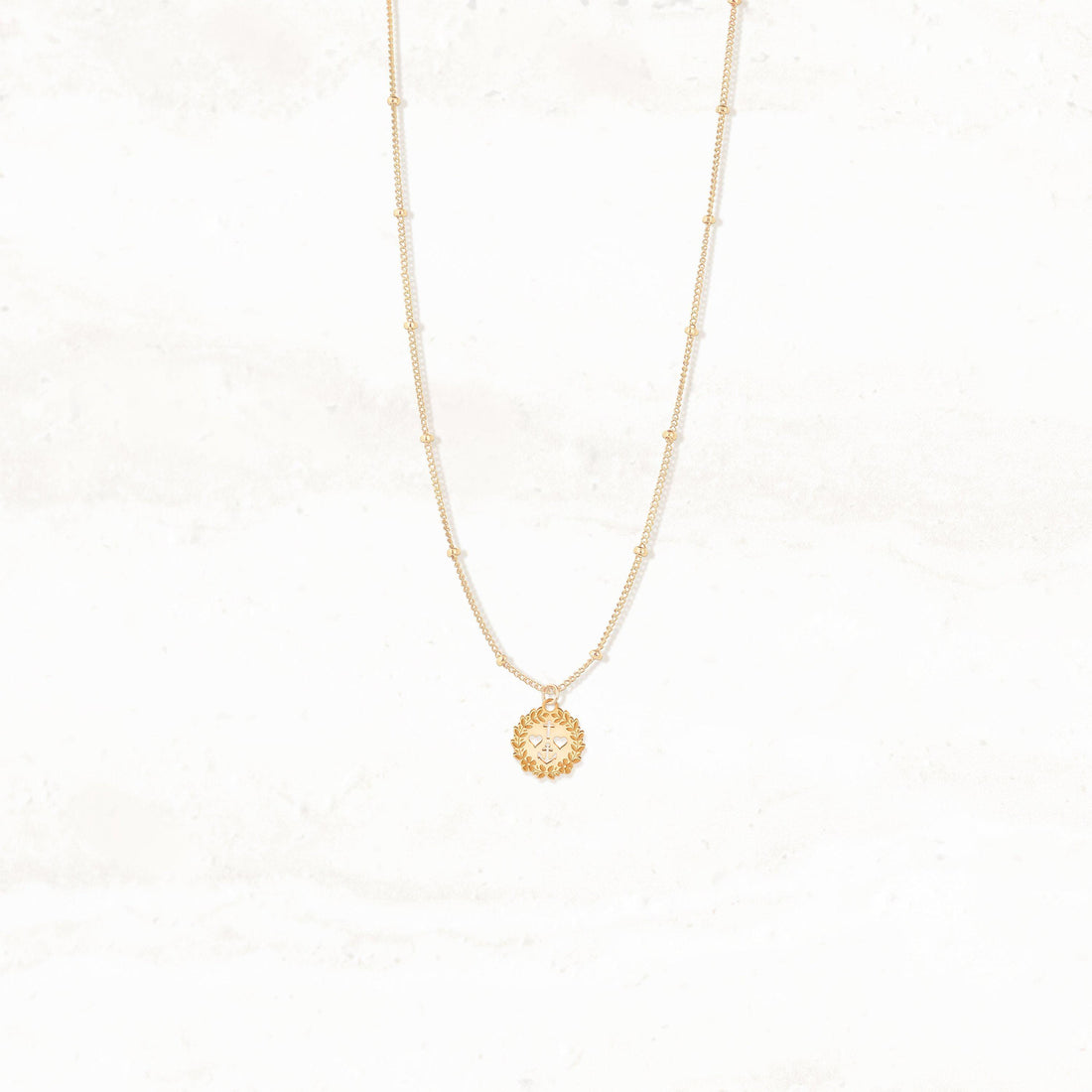Love, Faith and Hope Medallion Pendant Necklace