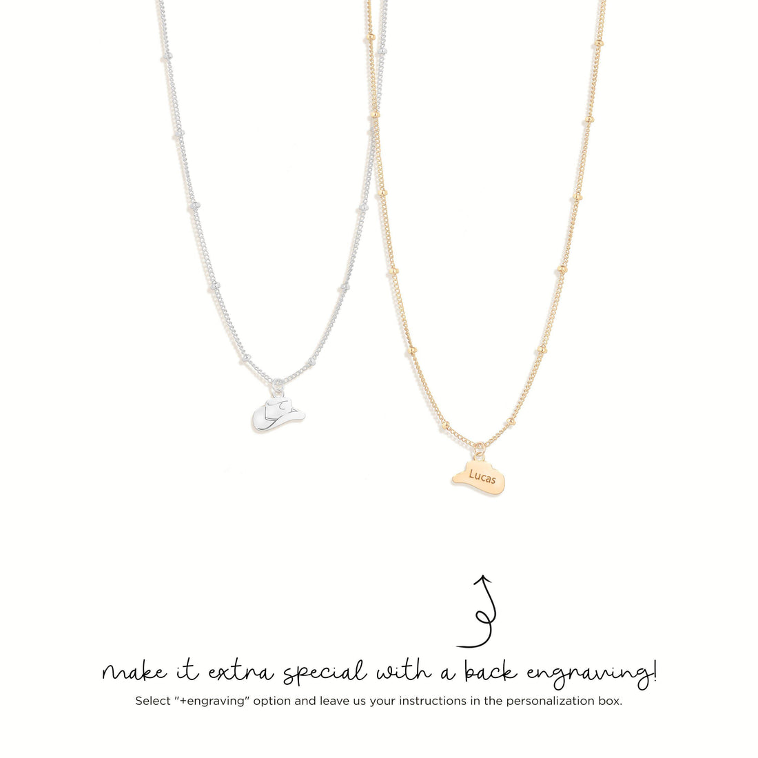 Cowboy Hat Beady Necklace