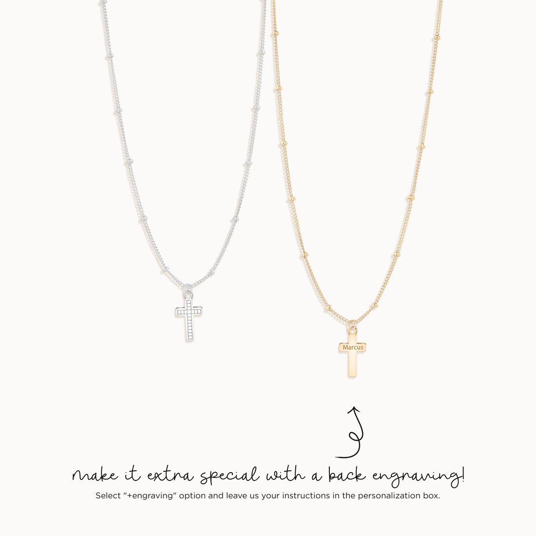 Christian Stylish Cross Charm Necklace