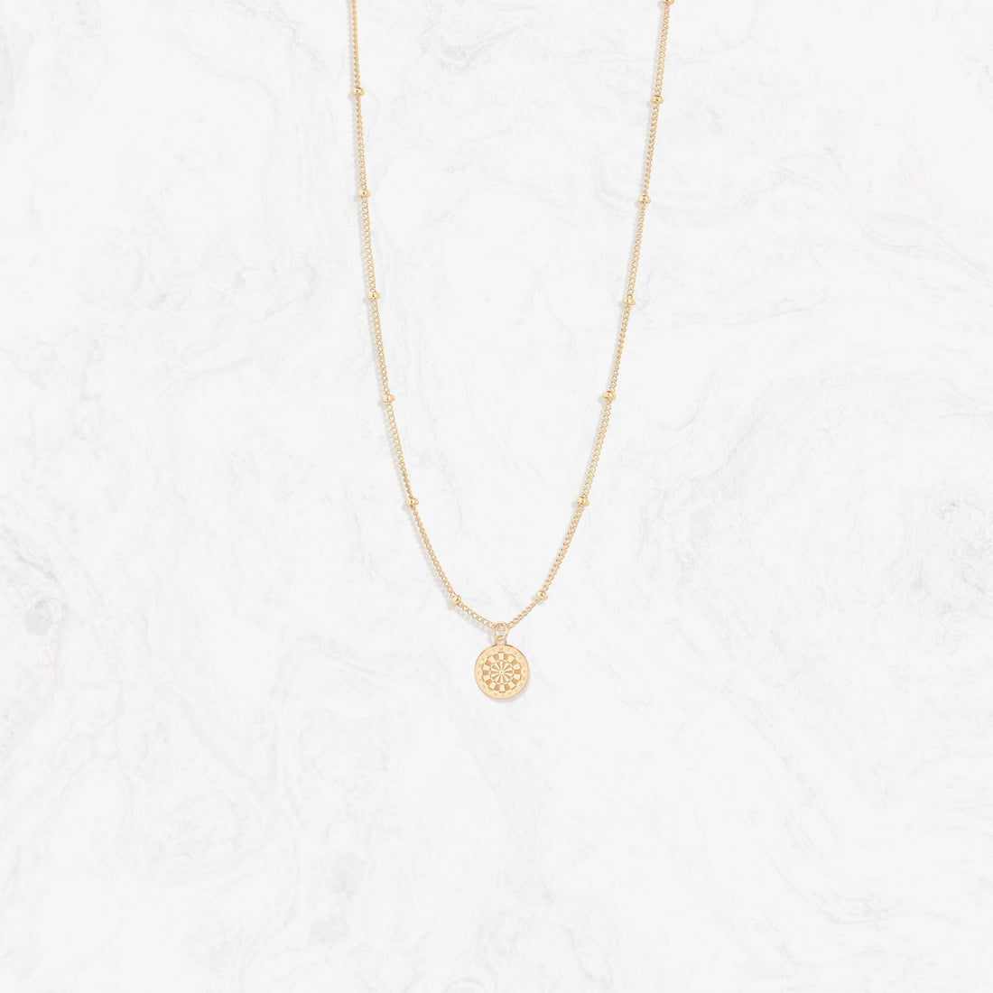 Dartboard Charm Beady Necklace