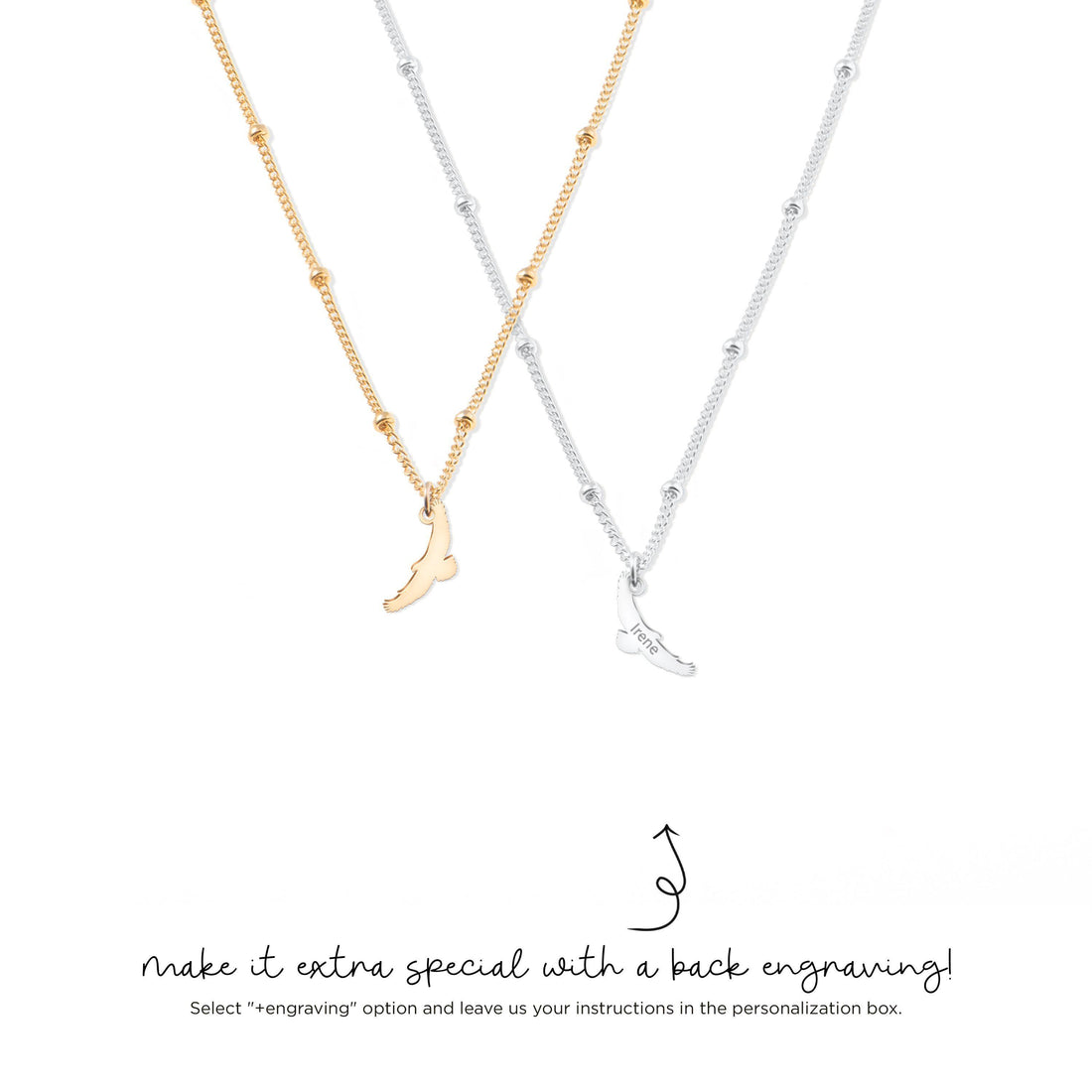 Soaring Eagle Charm Necklace
