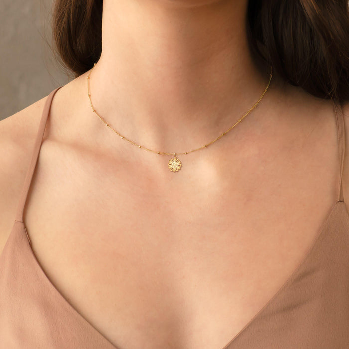 Gift Floral Charm Necklace